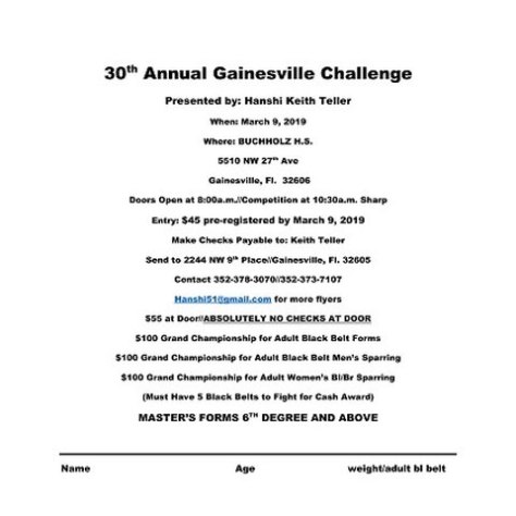 30th Annual Gainesville Challenge