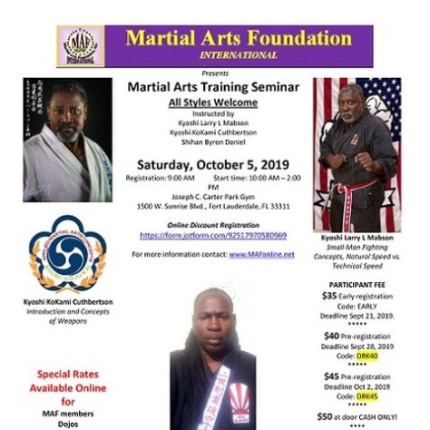 MAF2019 Training Seminar